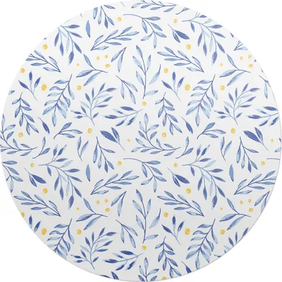 Produktbild von Aquarellblätter – Bodenschutzmatte – Stuhlunterlage – Bürostuhlmatte – Rutschfeste Bodenmatte – Schutzmatte für Hartboden – fi 100 cm