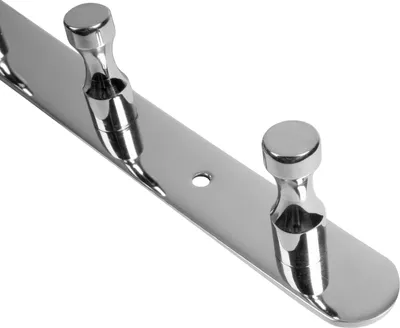 Produktbild von Edelstahl Garderobenhaken Wandgarderobe Garderobe exklusiv Hakenleiste Haken B - Chrom 13