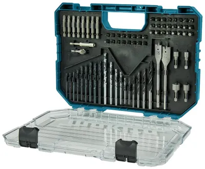 MAKITA Bohrer- und Bit-Set 75-teilig mit HSS-R, Holz-, Mauerbohrern und Bits – Ansicht 2