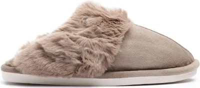 Produktbild von Damen Weich Hausschuhe Winter Warm Pantoffeln Stoff Slipper Lamino Beige Gr.38/39