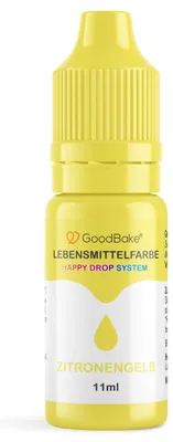 Produktbild von GoodBake Lebensmittelfarbe Zitronengelb 11ml – flüssig, backfest, Teig & Creme färben