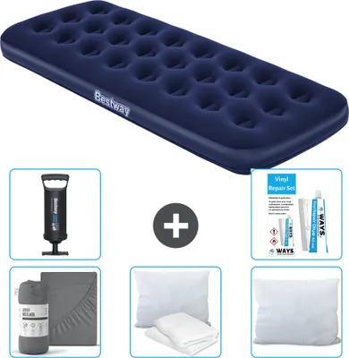 Obrázok produktu pre Bestway nafukovací matrac - pre 1 osobu - 76 x 185 x 22 cm - modrý - vrátane príslušenstva