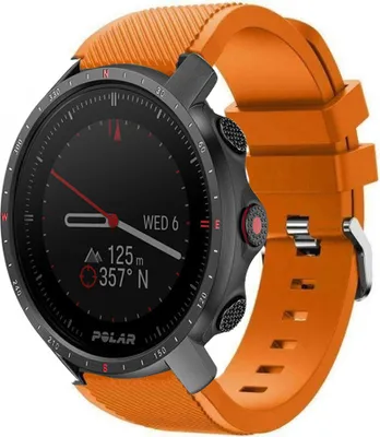 Produktbild von Strap-it Polar Grit X Pro Twill Silikonarmband (Orange)