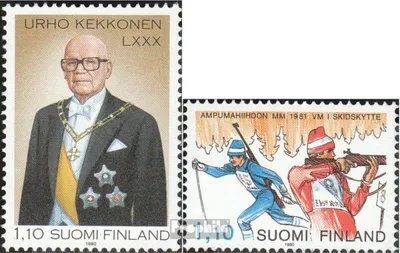 Produktbild von Briefmarken Finnland 1980 Mi 870,873 (kompl.Ausg.) postfrisch Kekkonen