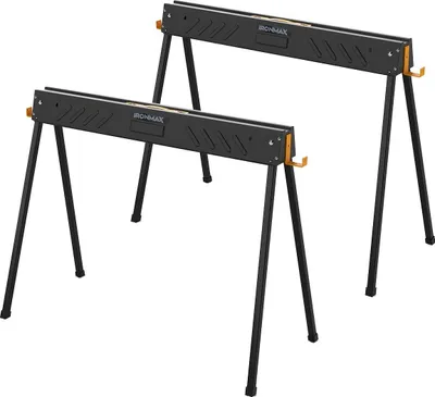 Produktbild von Klappbarer Sägebocksatz, 500 kg Tragkraft, Metallrahmen