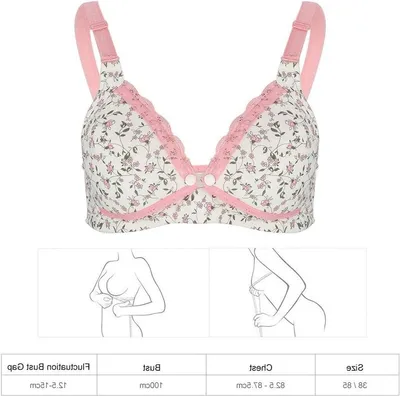 Bequeme Still-BH ohne Bügel aus Baumwolle für schwangere Frauen und Mütter, ideal als Schlaf-BH und Unterwäsche, Größe 38/85