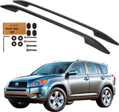 Immagine prodotto di Barre sul tetto TOYOTA RAV-4 SUV 2006-2013 Alluminio Nero Solido Durevole