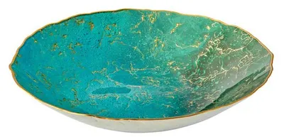 Productafbeelding van Anton Studio Designs, kom "Marmoriert Lagoon"
