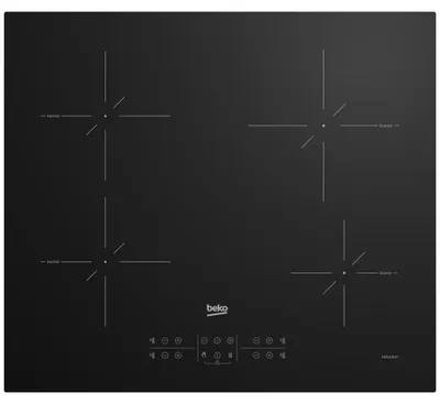 Produktbild von Beko HII64200SMT, Schwarz, Integriert, 60 cm, Zonen-Induktionskochfeld, Glas, 4 Zone(n)