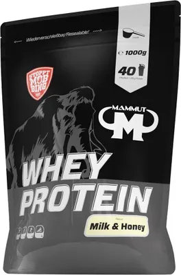 Produktbild von Mammut Nutrition - Whey Protein - 1000 g Zipp-Beutel, 1 x 1000 g Zipp-Beutel, Geschmack: Milk Honey