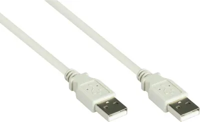 Obrázek produktu pro Kabel USB-A na USB-A, 5 m, USB 2.0, šedý