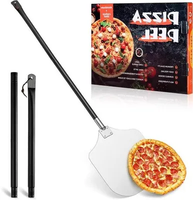 Produktbild von Aluminium Pizza-Grill-Schep, 1 Stück, 30,5 x 42 x 124 cm