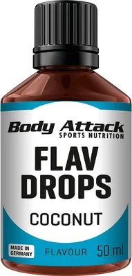 Produktbild von Body Attack Flav Drops - 50 ml Coconut
