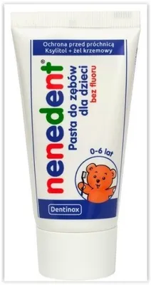 Zdjęcie produktu dla Nenedent Pasta do zębów dla dzieci bez fluoru 50ml