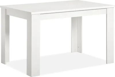 Image de Table à Manager Table Extensible 120x80 cm Table Salle a Manger Table de Cuisine en Bois Blanc