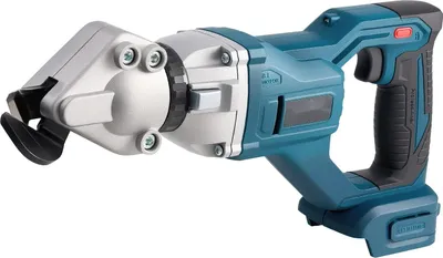 Produktbild von Akku-Metallschere - Blechschere - 360° Schwenkkopf - Doppelklingen - 25.000 U/min - Schnittkapazität 1,2 mm Stahl, 0,9 mm Edelstahl - Für Aluminium, Kunststoff, Karton