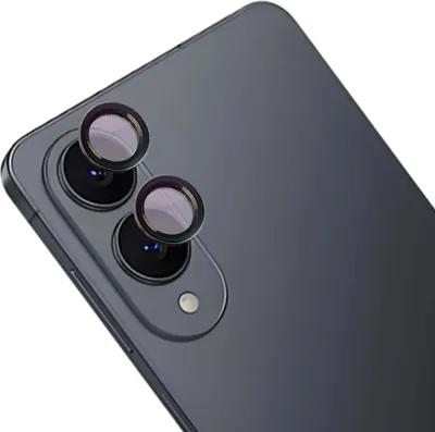 Produktbild von Glas für die Kamera mit Applikator für Galaxy S25 Edge, Bizon Glass Snap Lens, 1 Set, Schwarz Rahmen