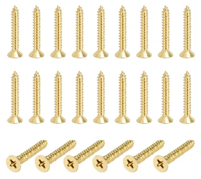 Image de 24 vis à bois, diamètre 4 mm, longueur 30 mm