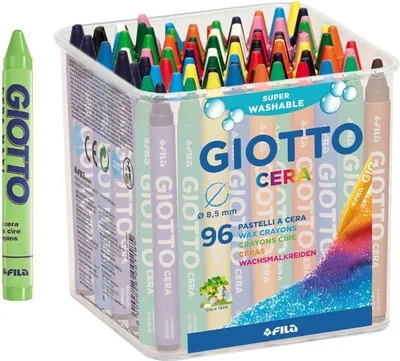 Produktbild von Giotto Buntstifte 96 sortierte Farben Hohe Qualität - Ergonomische Form und widerstandsfähig