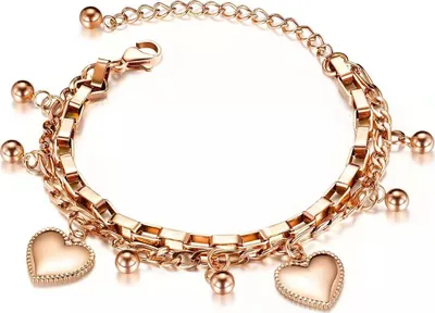 Image de Bracelet TA-15219 Doré/Rose pour Femmes KP15219
