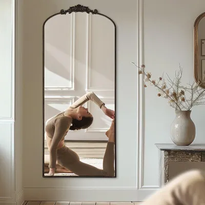 Hauptansicht des LunaMirror Margaux Ganzkörperspiegels in Bronze, 180 x 76 cm
