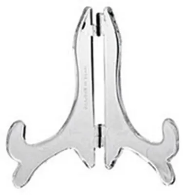 Immagine prodotto di Leeds Display 443 Supporto per piatti, portapiatti, in plastica, pieghevole, 12 cm, trasparente