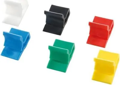 Produktbild von Brief- oder Eckenklammer Zacko 2 12x18mm VE=100 Stück Grundfarben sortiert