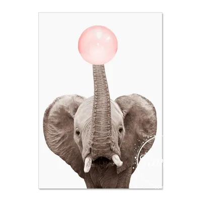 Produktbild von TPFLiving Kunstdruck LW-1304 (OHNE RAHMEN) Poster - Leinwand - Wandbild - Hochauflösender Giclée-Druck, langlebig und hochwertig - Giraffe, Zebra, Elefant, Nashorn, Eichhörnchen, Reh -  - Größe: 20x25cm
