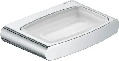 Immagine prodotto di Portasapone Keuco Elegance con ciotola in vero cristallo smerigliato, cromato