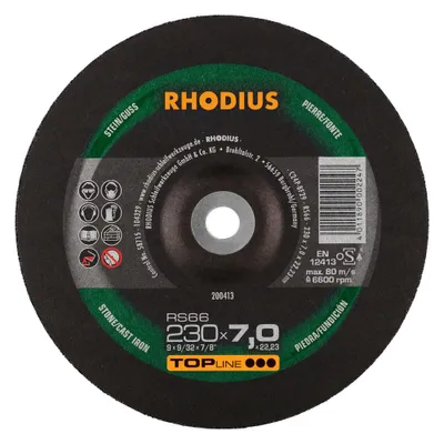 Produktbild von Rhodius Schleifscheibe RS 66 230x7,0x22,23mm Stein Topline - 200413