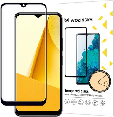 Zdjęcie produktu dla Wozinsky Full Glue szkło hartowane Vivo Y16 / Y02s na cały ekran z ramką czarny (case friendly)