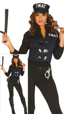 Immagine prodotto di Costume da poliziotto per adulti, taglia 38 - 44 (84357.0)..