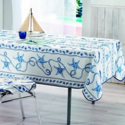 Immagine prodotto di Tovaglie - PROMO LINGE - Navy - Poliestere - 200 x 150 cm - Bianco