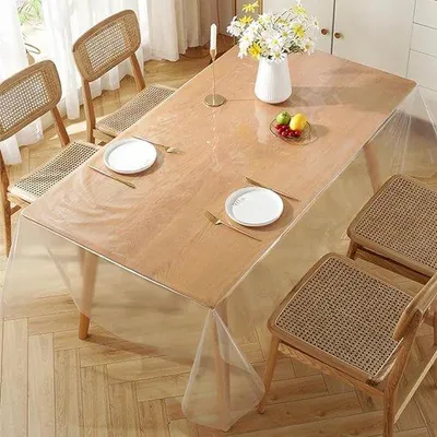 Obrázok produktu pre Famanu – Priehľadná obrus, kvalitná, umývateľná, 140 x 220 cm