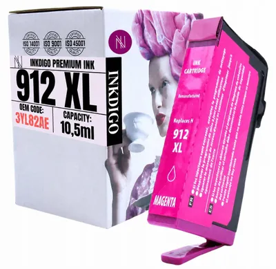 Produktbild von Inkdigo Tinte 912XL für HP OfficeJet Pro 8010, 8012, 8012e, 8013 – Magenta, 10,5 ml,, KI-generiertes Bild