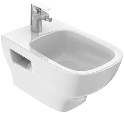 Keramisches Wandbidet 54x34x32 cm Weiß rechteckig