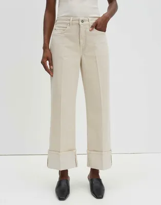 Produktbild von Damen Jeans Corah mit gerolltem Saum und klassischer Taschenaufteilung, Weiß