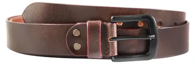 Produktbild von Leonardo Verrelli Herren Gürtel LV0143 80 cm - 150 cm (Bundweite) in Dunkelbraun aus 100% Echtleder, kürzbar, Herrengürtel