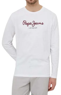 Produktbild von Pepe Jeans - T-Shirt für Herren, Regulär, Langärmlig NA175 (L) (Weiß)