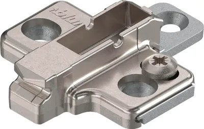 Immagine prodotto di BLUM CLIP piastra di montaggio a croce, zinco, viti di sistema distanza 3 mm