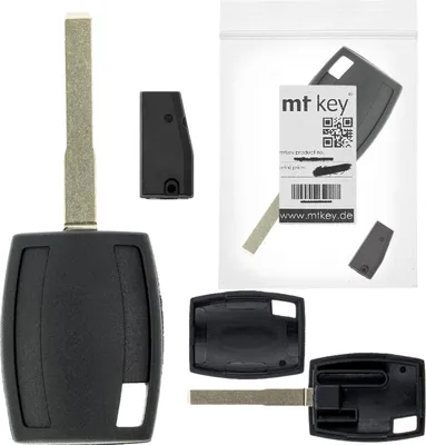 Produktbild von MT-KEY Auto Zünd Schlüssel Rohling HU101 + ID63 40 Bit Transponder kompatibel mit Ford C-Max I 03-10 Fiesta VII 08-12 Focus II 04-10 Galaxy II WA6 06-10 Kuga I 08-12 Mondeo IV BA7 07-10 S-Max I 06-10
