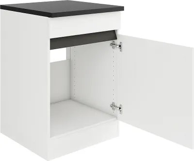 Produktbild von Optifit Spülenschrank Luca932 BxTxH 60 x 60 x 88 cm weiß matt zerlegt Anschlag reversibel KLLU SP606-0+