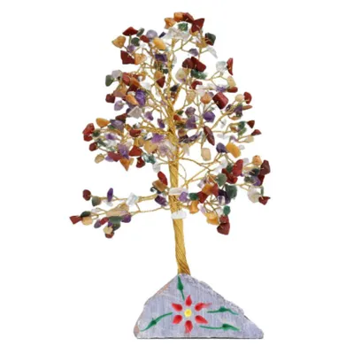 Produktbild von Indischer Edelsteinbaum, Glücksbaum, Edelsteinmix - 320 Steine, Feng Shui
