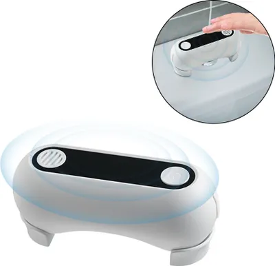 Produktbild von Beruehrungslose Toilettenspuelung, wiederaufladbarer Bewegungssensor, automatische Toilettenspuelung fuer Privathaushalte, Restaurants, Hotels, beruehrungslose Haende, automatische Toilettenspueltaste, wassersparend, IPX5, wasserdicht