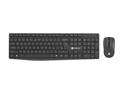 Produktbild von Natec NZB-1989 Tastatur und Maus Schwarz QWERTY Qwerty US