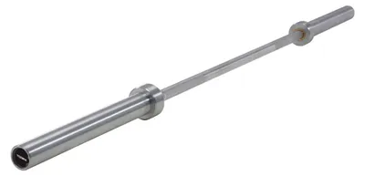 Productafbeelding van Olympische Halterstang - 180 cm Lengte - 15 kg - Roestvrij Staal - 320 kg Belastbaarheid