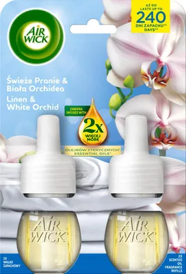 Produktbild von Air Wick Elektrisch Duopack Frische Wäsche & Weiße Orchidee