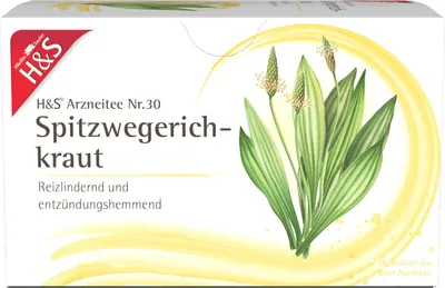 Produktbild von H&S Spitzwegerichkraut Nr. 30 reizlindernd und entzünungshemmend, 20 St. Filterbeutel