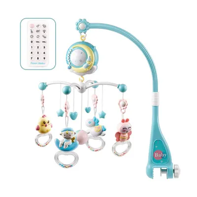 Image de Mobile pour bébé, lit de bébé avec musique et lumière pour nouveau-né 0-18 mois
