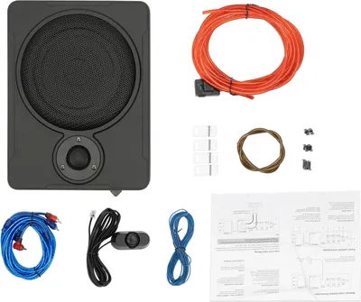 Obrázek produktu pro Aktivní subwoofer, ultratenký design, výkonný zvuk, černý